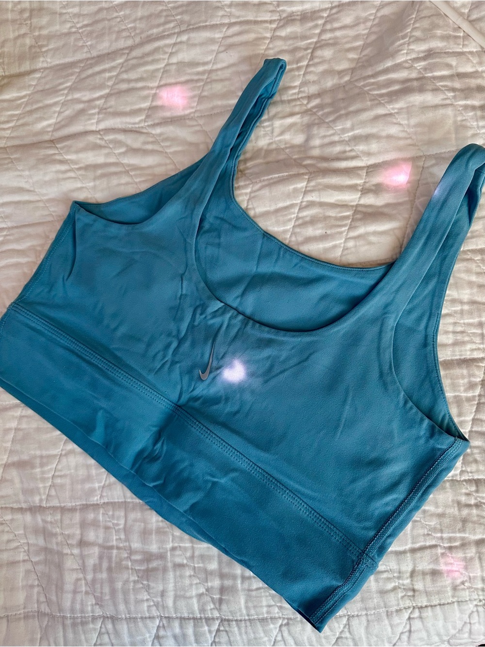 Nike Teal Scoop-Back Sports Bra